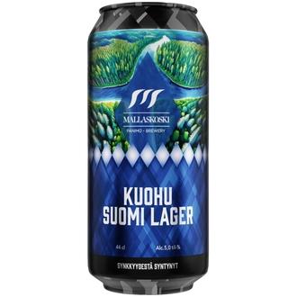 Mallaskoski Kuohu Suomi Lager 5,0 til-% 44cl kalorit ja ravintosisältö