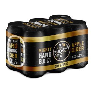 Mighty Hard Strong 8% 0,33l 6-pack kalorit ja ravintosisältö