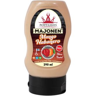 Poppamies Majonen Mango Habanero 290ml kalorit ja ravintosisältö - 397 kcal