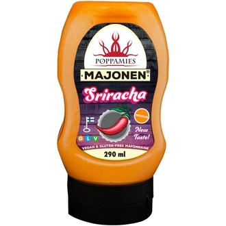 Poppamies Majonen Sriracha 290ml kalorit ja ravintosisältö