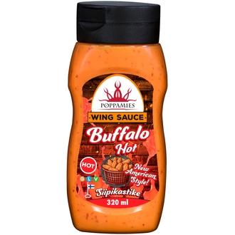 Poppamies Buffalo Hot siipikastike 320ml kalorit ja ravintosisältö - 354 kcal