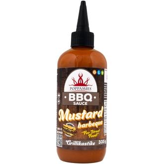 Poppamies BBQ Sauce Mustard barbeque grillikastike 335g kalorit ja ravintosisältö - 114 kcal