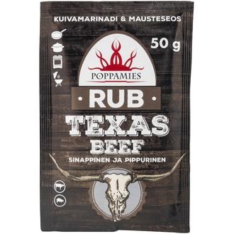 Poppamies Rub Texas Beef mausteseos 50g kalorit ja ravintosisältö - 277 kcal