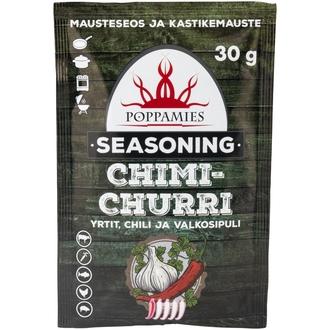 Poppamies Seasoning Chimichurri mausteseos 30g kalorit ja ravintosisältö - 273 kcal