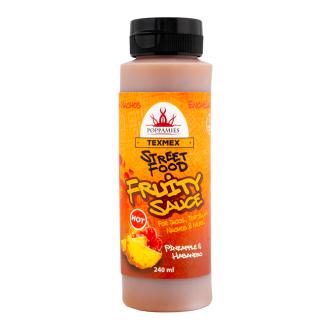 Poppamies Texmex Street Food Fruity Sauce Pineapple & Habanero maustekastike 240ml kalorit ja ravintosisältö - 73 kcal