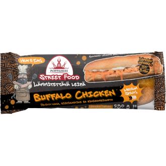 Poppamies lämmitettävä leipä buffalo kana 250g kalorit ja ravintosisältö - 272 kcal