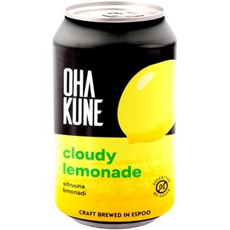 Ohakune Zero Cloudy Lemonade sokeriton virvoitusjuoma 330ml kalorit ja ravintosisältö