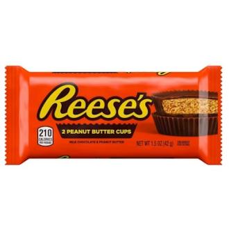 Reese's Peanut Butter 2 Cups 42g maapähkinävoisuklaa kalorit ja ravintosisältö - 522 kcal