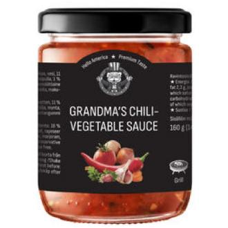 Hello America Gandma's Chili-Vegetable kastike 160g kalorit ja ravintosisältö - 68 kcal
