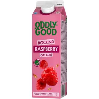 Oddlygood® kaurapohjainen gurtti 1 kg vadelma gluteeniton kalorit ja ravintosisältö - 78 kcal