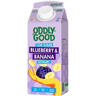Valio Oddlygood® vähäsokerinen Soygurt 750 g mustikka & banaani kalorit ja ravintosisältö - 60 kcal