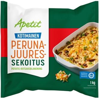 Apetit Kotimainen Peruna-juuressekoitus pakaste 1kg kalorit ja ravintosisältö