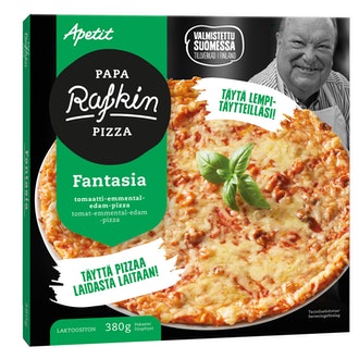 Papa Rafkin pizza fantasia 380g pakaste kalorit ja ravintosisältö