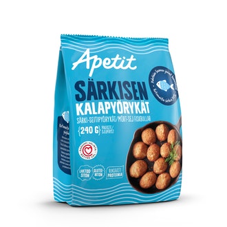Apetit särkisen kalapyörykät 240g särki-seiti pakaste kalorit ja ravintosisältö - 175 kcal