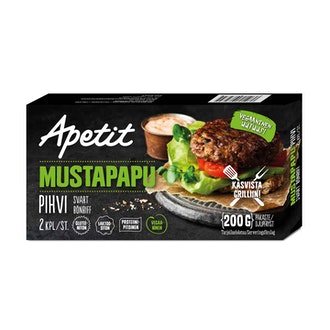 Apetit mustapapupihvi 200g pakaste kalorit ja ravintosisältö - 180 kcal