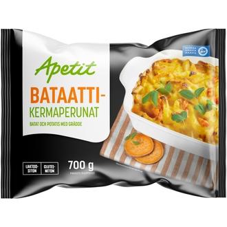 Apetit Bataatti-kermaperunat pakaste 700g kalorit ja ravintosisältö