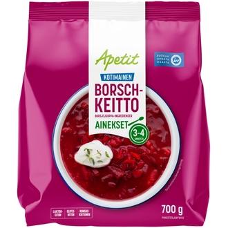 Apetit Borschkeittoainekset pakaste 700g kalorit ja ravintosisältö - 26 kcal