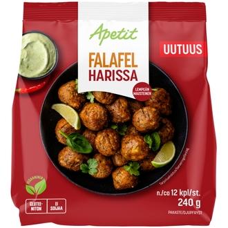 Apetit Falafel Harissa pakaste 240g kalorit ja ravintosisältö