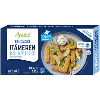 Apetit Kotimainen Itämeren kalapuikko MSC pakaste 200g kalorit ja ravintosisältö - 219 kcal