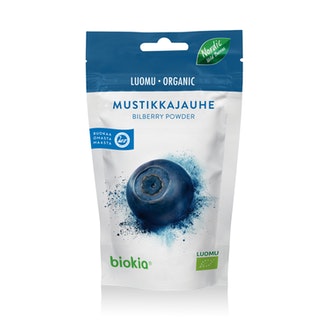 Biokia Luomumustikkajauhe 30G kalorit ja ravintosisältö
