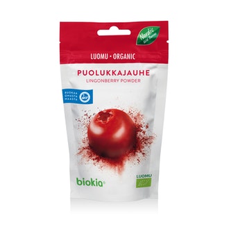 Biokia Luomupuolukkajauhe 30G kalorit ja ravintosisältö - 359 kcal