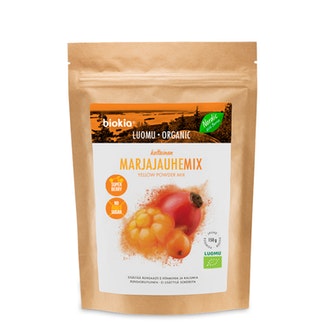 Biokia keltainen marjajauhe 150g luomu kalorit ja ravintosisältö