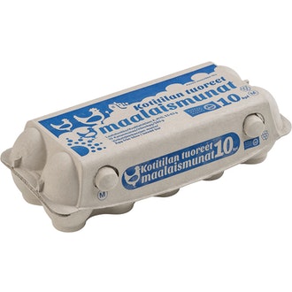 Kotitilan maalaismunat M10 580g kalorit ja ravintosisältö - 143 kcal