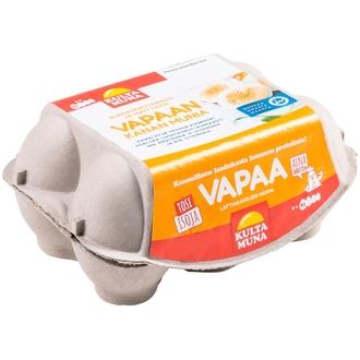 Kultamuna vapaan kanan munia XL 6 kalorit ja ravintosisältö