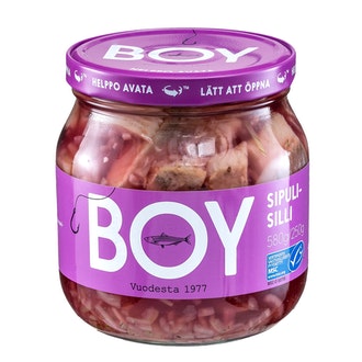 Boy Sipulisilli 580g MSC kalorit ja ravintosisältö