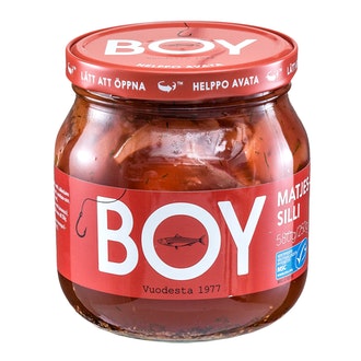 Boy Matjessilli 580g MSC kalorit ja ravintosisältö