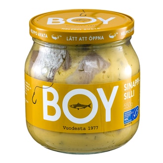 Boy sinappisilli 550g MSC kalorit ja ravintosisältö
