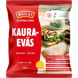 Moilas Gluten-Free Kauraeväs 4Kpl/360G Pakaste kalorit ja ravintosisältö - 230 kcal