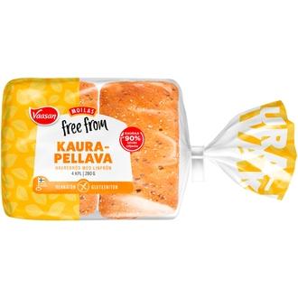 Vaasan Moilas Free From gluteeniton Kaura-pellava 280g 4 kpl  kaura-pellavaleipä kalorit ja ravintosisältö - 240 kcal