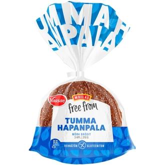 Vaasan Moilas Free From Tumma hapanpala 210g 3kpl gluteeniton tumma palaleipä kalorit ja ravintosisältö