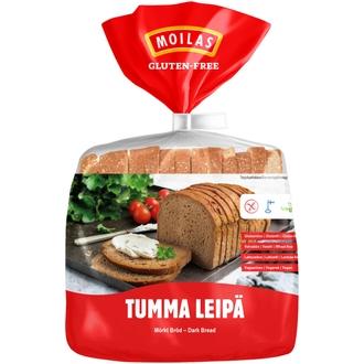 Moilas Gluten-Free Tumma Leipä 600g viipaloitu pakaste kalorit ja ravintosisältö - 230 kcal