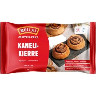 Moilas Gluten-Free Kanelikierre 2kpl/130g kypsä pakaste kalorit ja ravintosisältö - 310 kcal