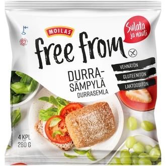 Moilas Free From Durrasämpylä 4/280g kypsä pakaste kalorit ja ravintosisältö