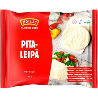 Moilas Gluten-Free Pitaleipä 3kpl/345g gluteeniton pakaste kalorit ja ravintosisältö
