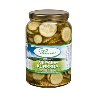 Sauvon Säilyke 1700/850 g viipaloituja kurkkuja mausteliemessä kalorit ja ravintosisältö