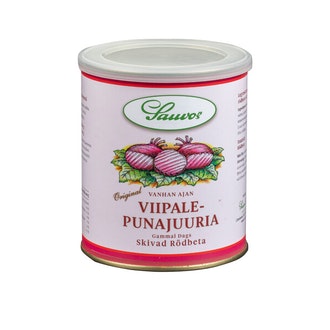 Sauvon Säilyke Vanhan Ajan Viipalepunajuuria 880/630g kalorit ja ravintosisältö