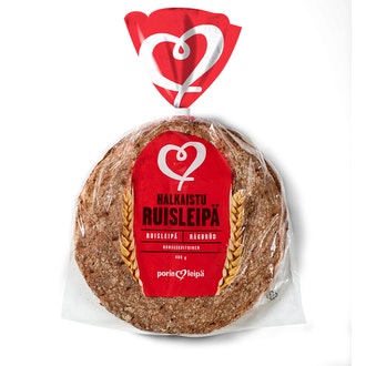 Porin leipä ruisleipä 400g halkaistu kalorit ja ravintosisältö