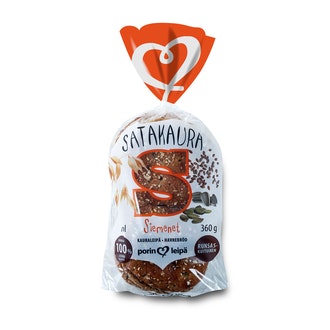 Porin Leipä Satakaura Siemen 6kpl/360g kalorit ja ravintosisältö
