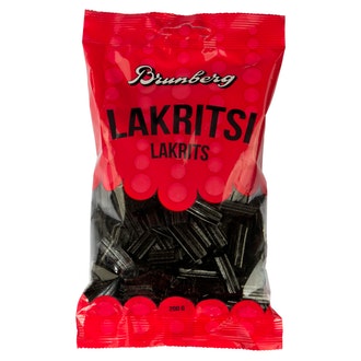 Brunberg Lakritsipala pussi 200g kalorit ja ravintosisältö