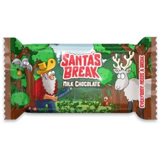 Santa's Break Laktoositon maitosuklaa 50 g kalorit ja ravintosisältö - 538 kcal