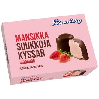 Brunberg Mansikkasuukko kuorrutettuja vaahtomakeisia 150g/6kpl kalorit ja ravintosisältö