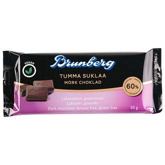 Brunberg Tumma suklaa 60 % 50g kalorit ja ravintosisältö - 515 kcal