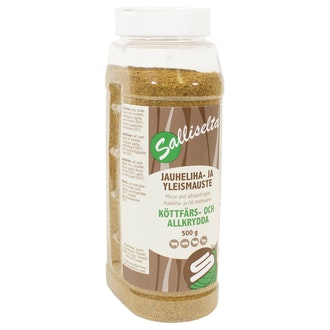 Sallinen Jauheliha- ja yleismauste 500g kalorit ja ravintosisältö - 233 kcal