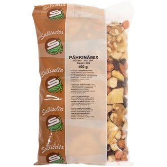 Salliselta Pähkinämix 400g kalorit ja ravintosisältö