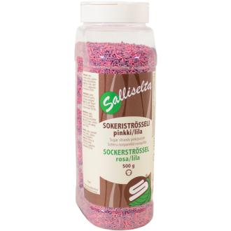 Salliselta Sokeriströsseli pinkki-lila 500g kalorit ja ravintosisältö - 420 kcal