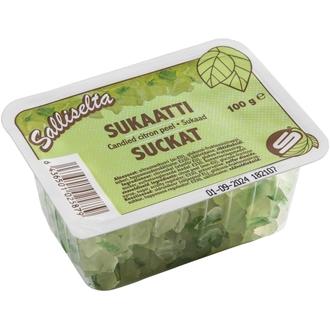 Salliselta sukaatti 100g kalorit ja ravintosisältö